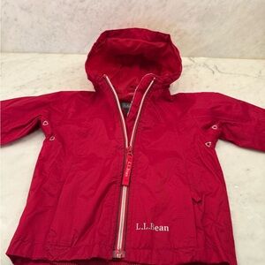 L.L. Bean Kids Bright Red Raincoat Size 12-18 mo.